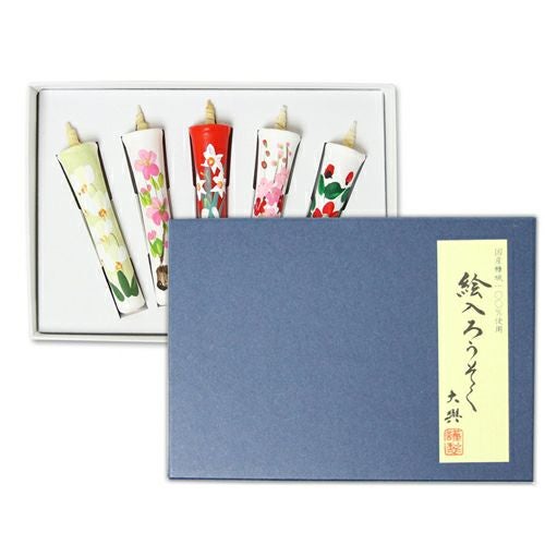 大與（ダイヨ）】糠絵ろうそく 2号5本入/滋賀県 | ロカルコストア