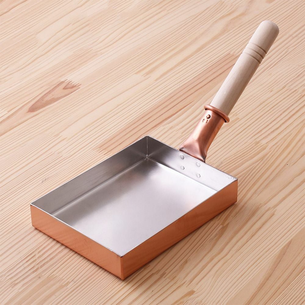 中村銅器製作所（なかむらどうきせいさくじょ）】銅玉子焼鍋18cm 角