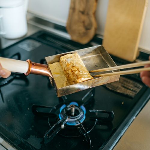 中村銅器製作所（なかむらどうきせいさくじょ）】銅玉子焼鍋 15cm 角