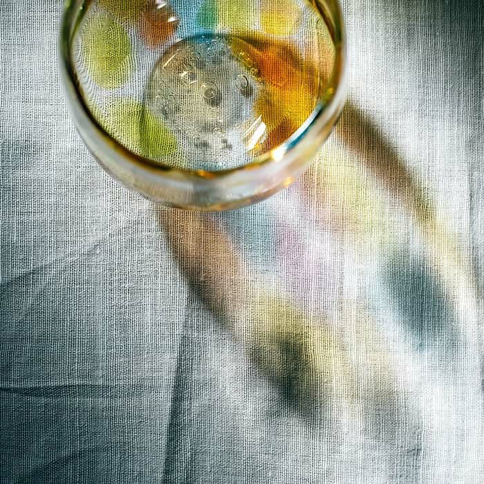 肥前びーどろ（ひぜんびーどろ）】 虹色しずく型グラス/佐賀県