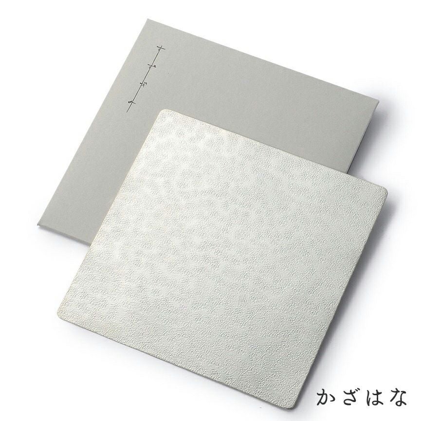 桐箱入り　syouryu すずがみ 11×11cm 4枚セット 楽天市場】すずがみ（錫紙） 桐箱 SS 11×11（cm） syouryu シマタニ昇
