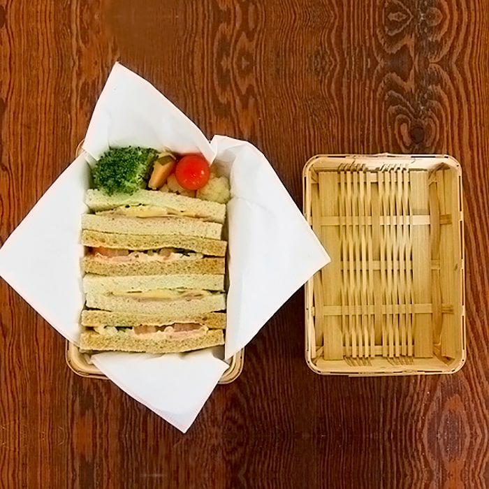 創作竹芸とみなが】白竹サンドイッチかご/鹿児島県 | ロカルコストア