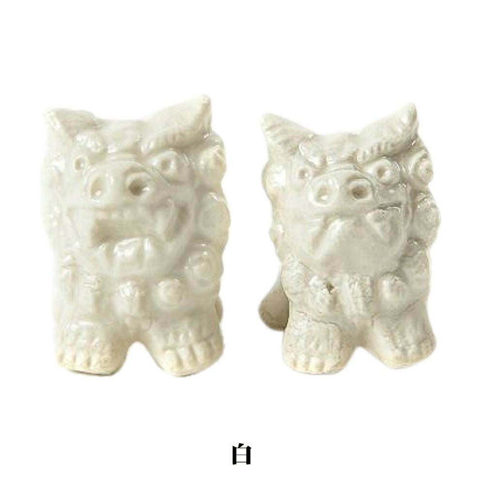 沖縄県/MITSUOシーサー美術館】開運シーサー箸置/オス・メスペアセット