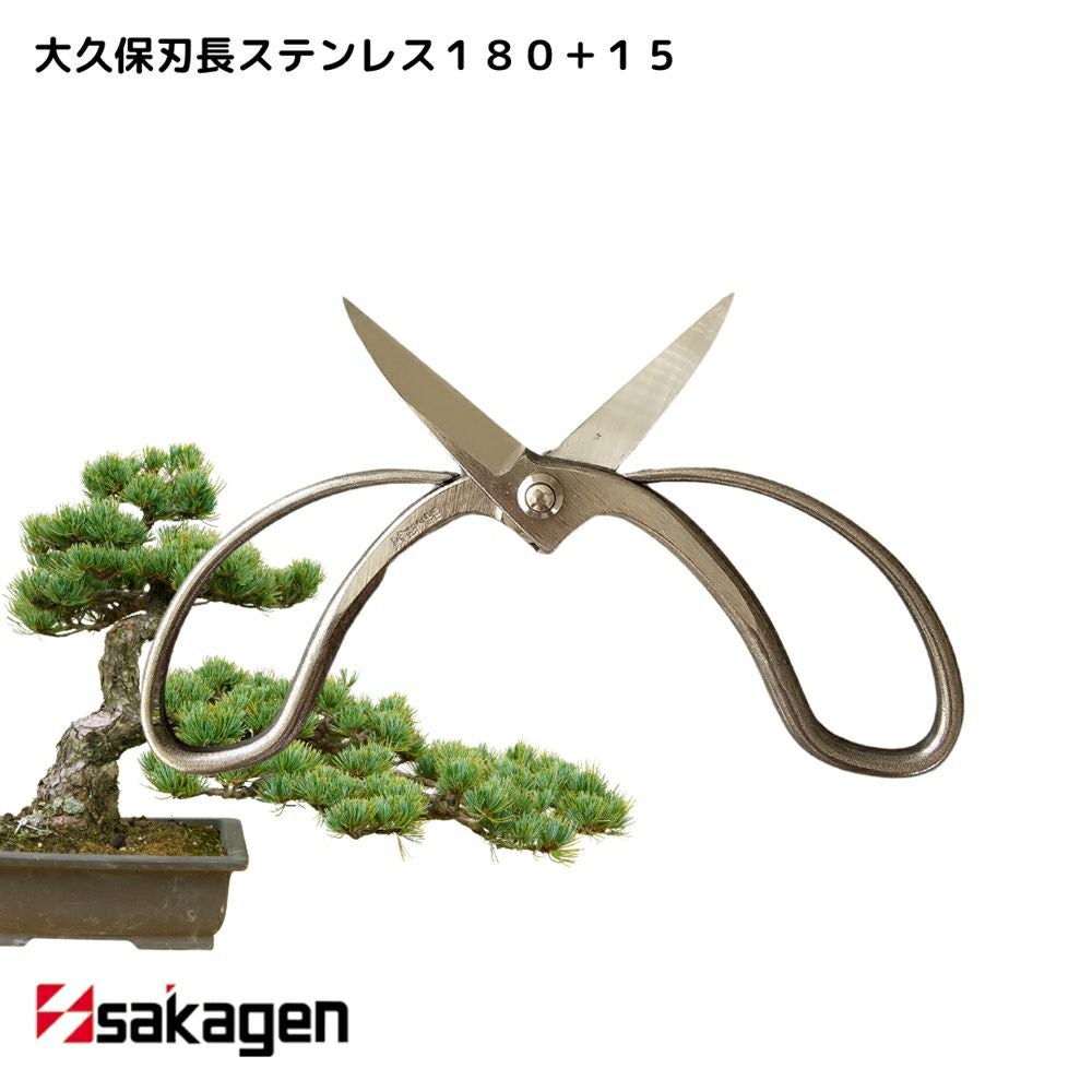 新潟/坂源/sakagen】庭園/盆栽用ハサミ 289/大久保刃長ステンレス