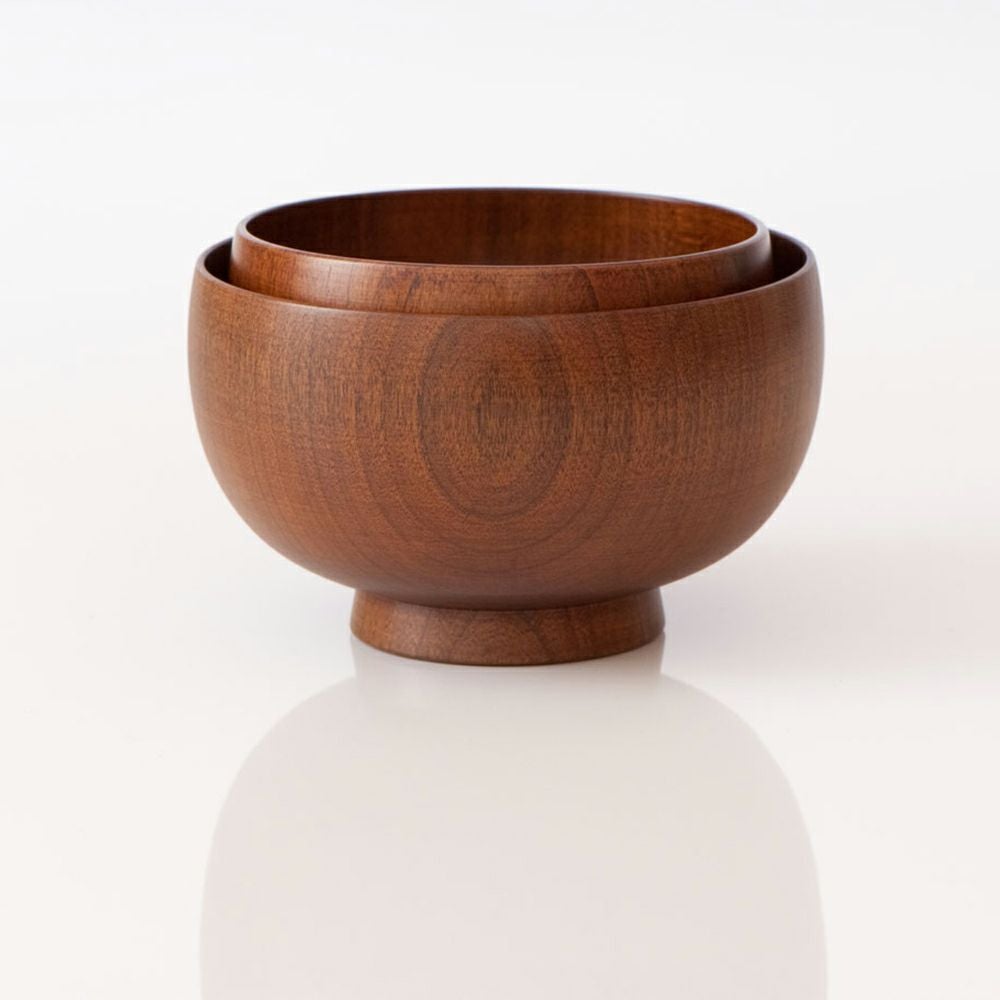 白鷺木工】しらさぎ椀S ナチュラル桜/漆赤/漆茶 | ロカルコストア