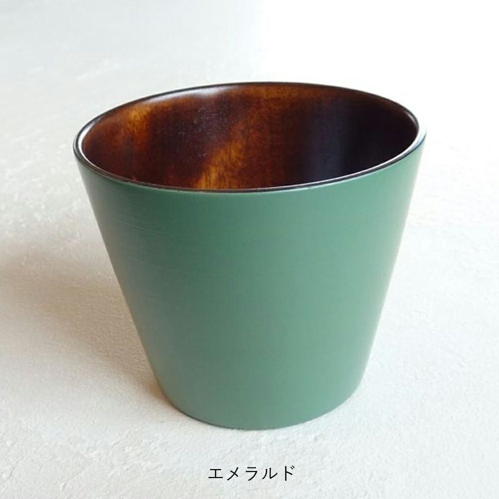 川口屋漆器店/87.5】フリーカップ レッド/ピンク/オレンジ/イエロー