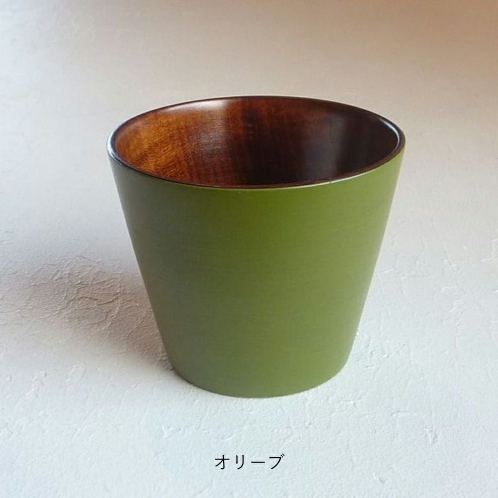 川口屋漆器店/87.5】フリーカップ レッド/ピンク/オレンジ/イエロー