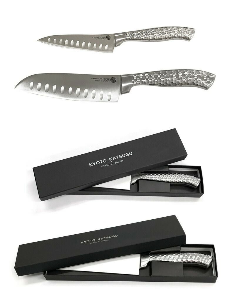 京都活具】オールステンレス包丁ペティ12cm/三徳16cm | ロカルコストア