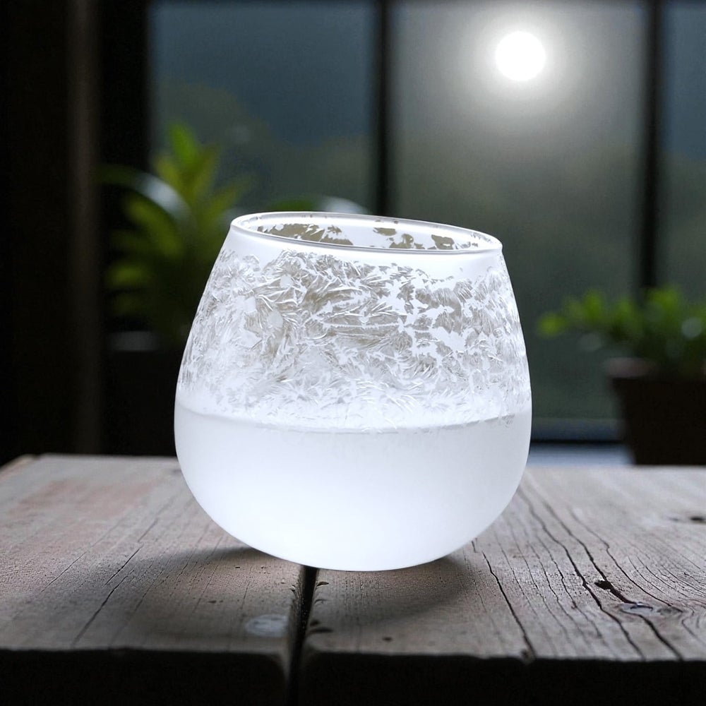 結霜月華】陽 華雪 揺らめくグラス 320ml | ロカルコストア